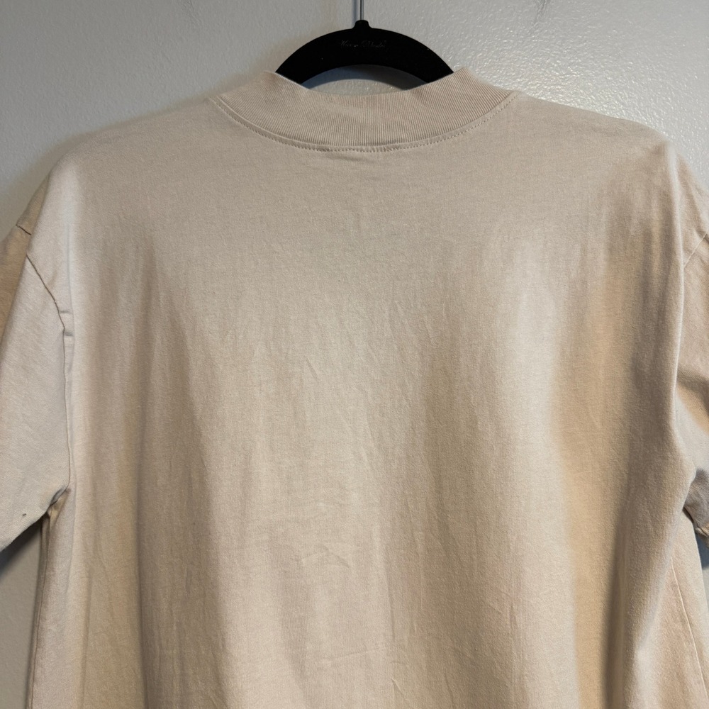 Reformation Tan Organic Cotton Longer Line Tee Size S - Picture 6 of 10